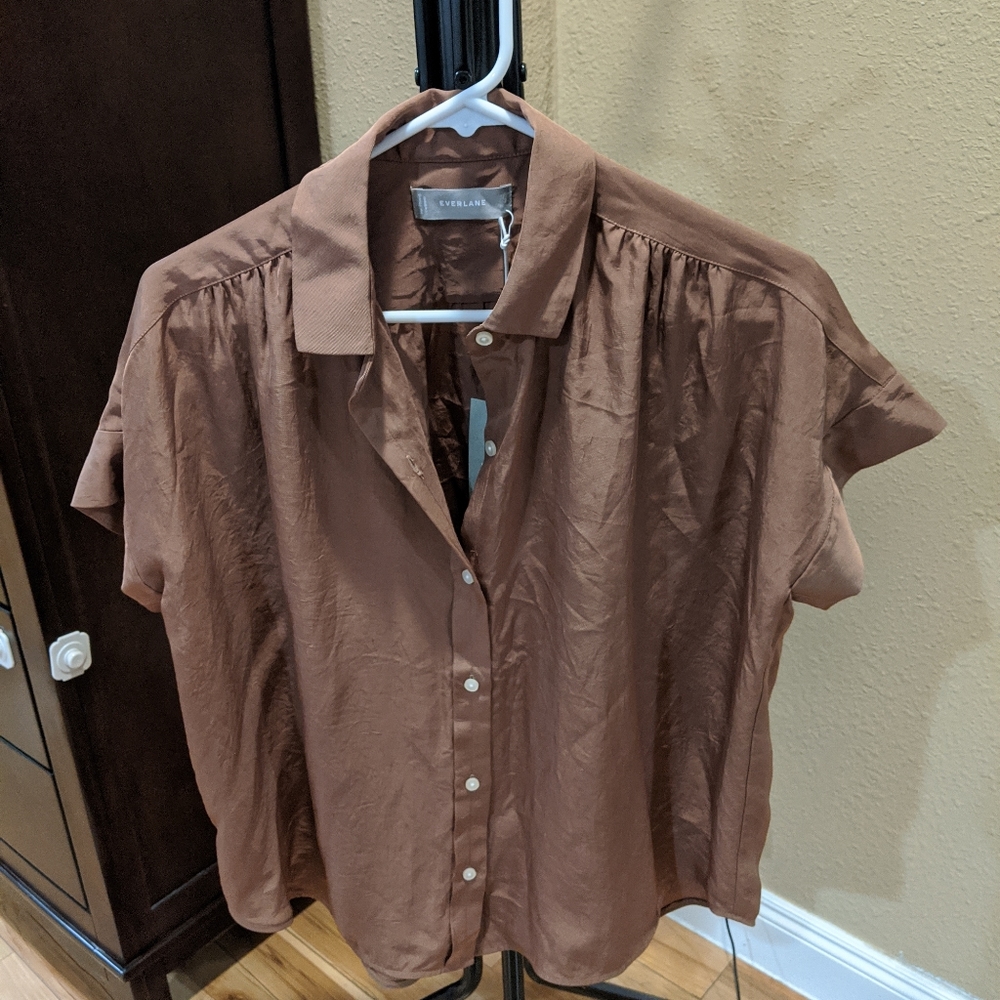 NWT Everlane Japanese GoWeave Light Square Shirt